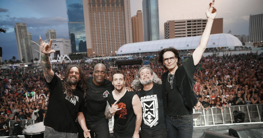 Sepultura with Steve Vai